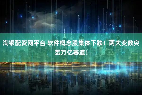 淘银配资网平台 软件概念股集体下跌！两大变数突袭万亿赛道！